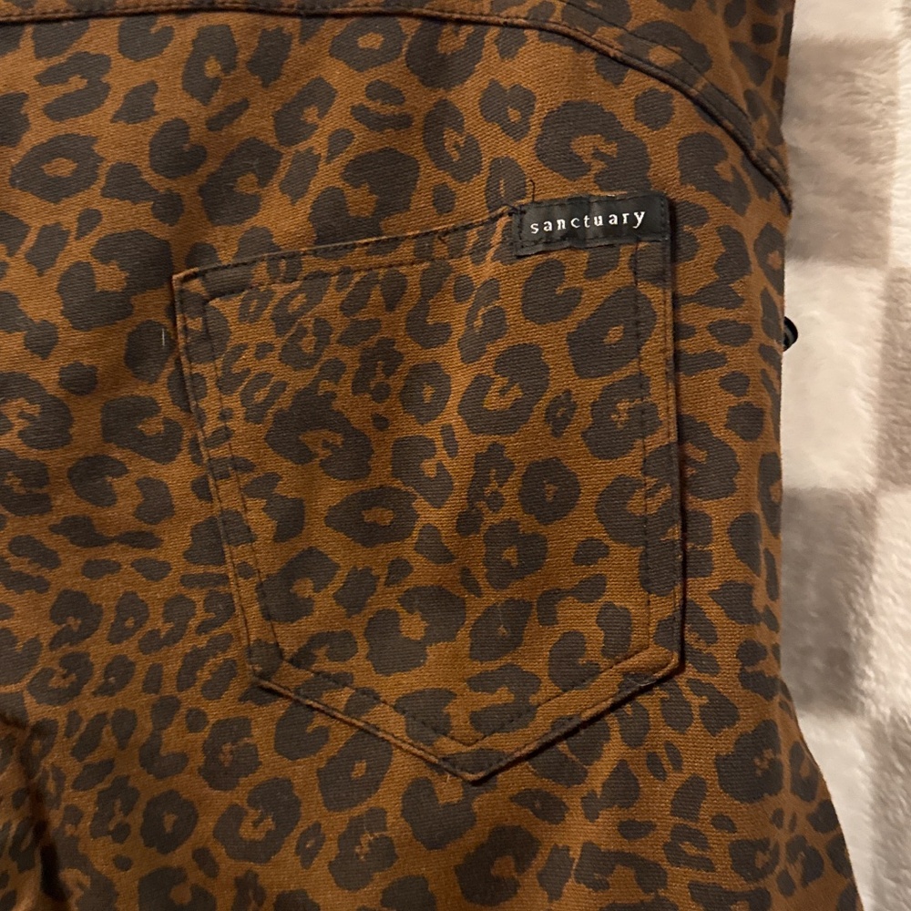 Sanctuary Leopard Affair Social Standard Skinny Pants Size XL/ Extra Large - Picture 12 of 14